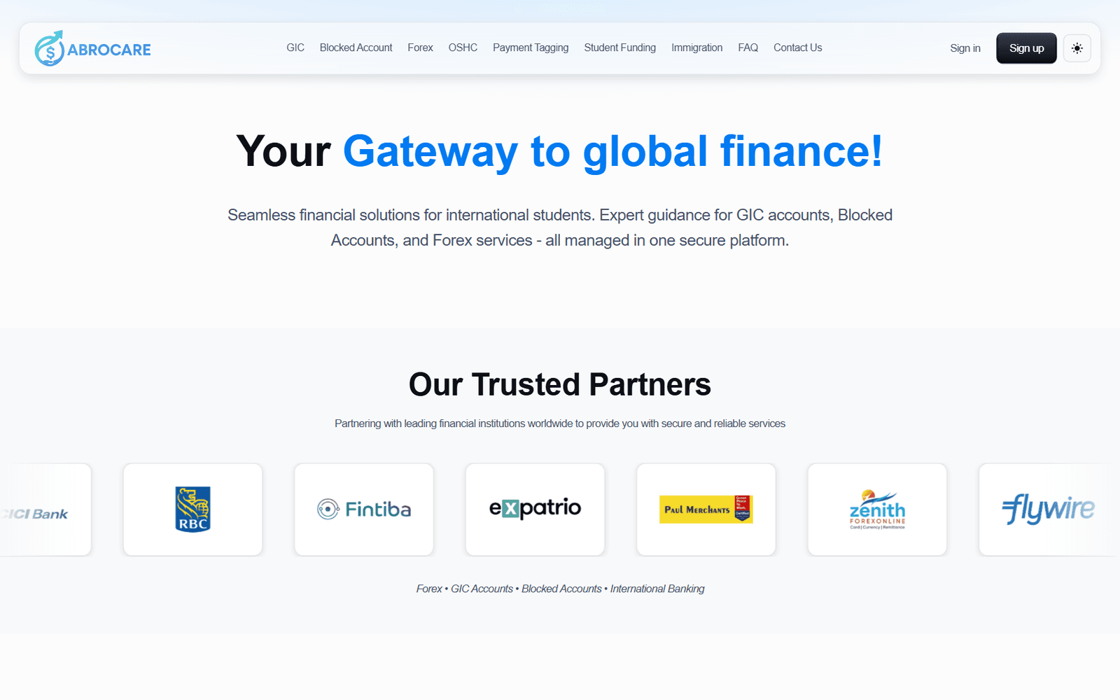 AbroCare — project banner